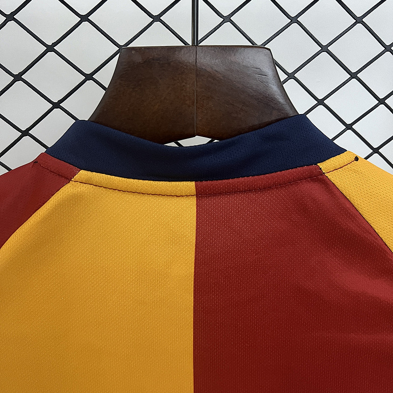 01-02 AS Roma Maillot Domicile Retro Enfant – Image 3