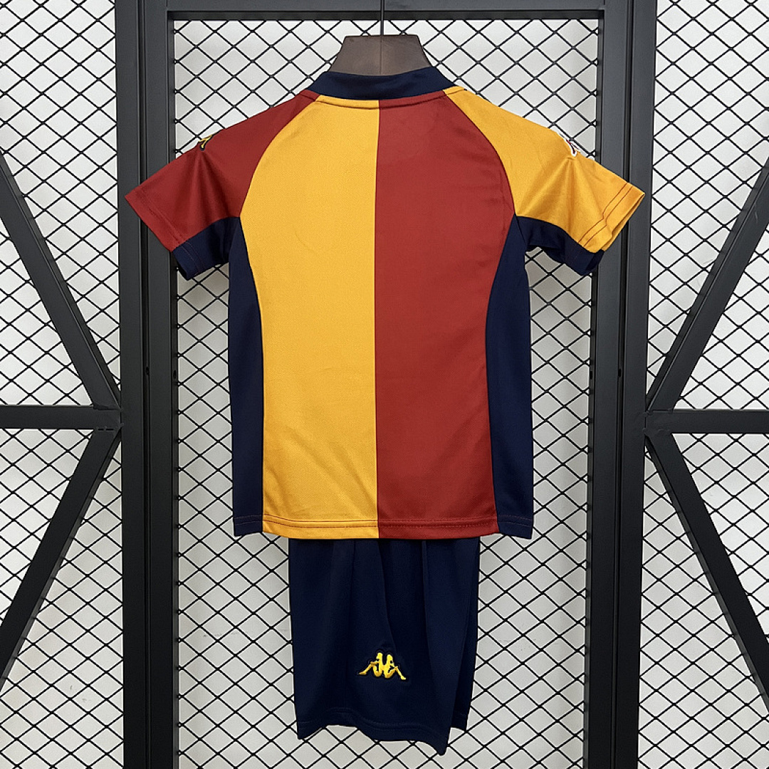 01-02 AS Roma Maillot Domicile Retro Enfant – Image 4