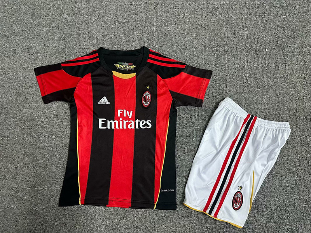 10-11 AC Milan Maillot Domicile Retro Enfant – Image 2