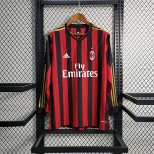 13-14 AC Milan Maillot Domicile Manches Longues