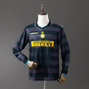 1997-98 Inter Milan Maillot Exterieur Retro Manches Longues