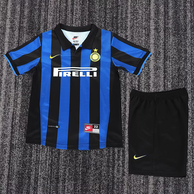 1998-99 Inter Milan Maillot Domicile Retro Enfant