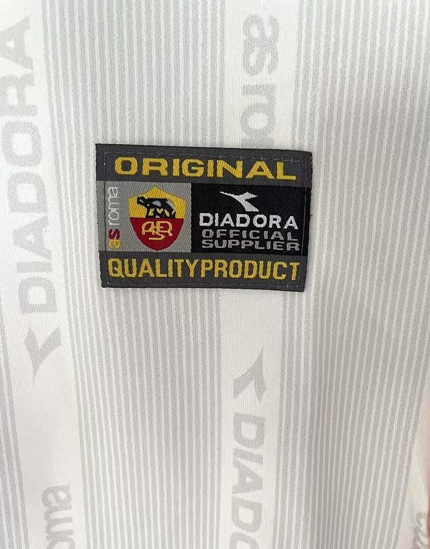 1999-00 AS Roma Maillot Exterieur Retro Manches Longues – Image 2