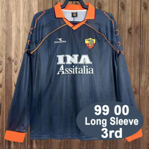 1999-00 AS Roma Maillot Third Retro Manches Longues