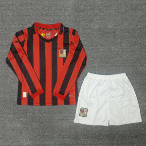 24-25 AC Milan Maillot Domicile Enfant Manches Longues