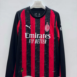 25-26 AC Milan Maillot Domicile Manches Longues