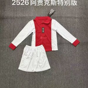 25-26 Ajax Maillot Domicile Enfant Manches Longues