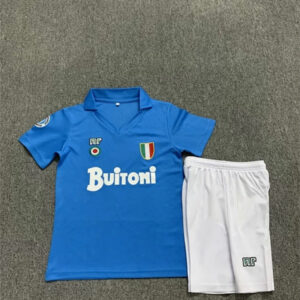 86-87 Napoli Maillot Domicile Retro Enfant