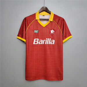 90-91 AS Roma Maillot Domicile