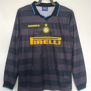 97-98 Inter Milan Maillot Third Retro Manches Longues