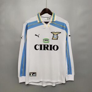 98-00 Lazio Maillot Domicile Manches Longues