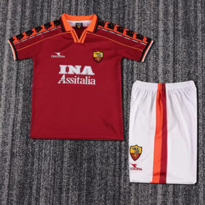 98-99 AS Roma Maillot Domicile Retro Enfant