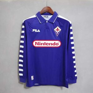 98-99 Fiorentina Maillot Domicile Manches Longues