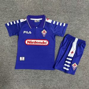 98-99 Fiorentina Maillot Domicile Retro Enfant