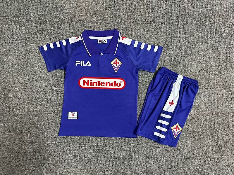 98-99 Fiorentina Maillot Domicile Retro Enfant