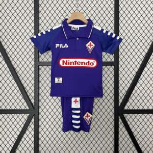 98-99 Fiorentina Maillot Domicile Retro Enfant