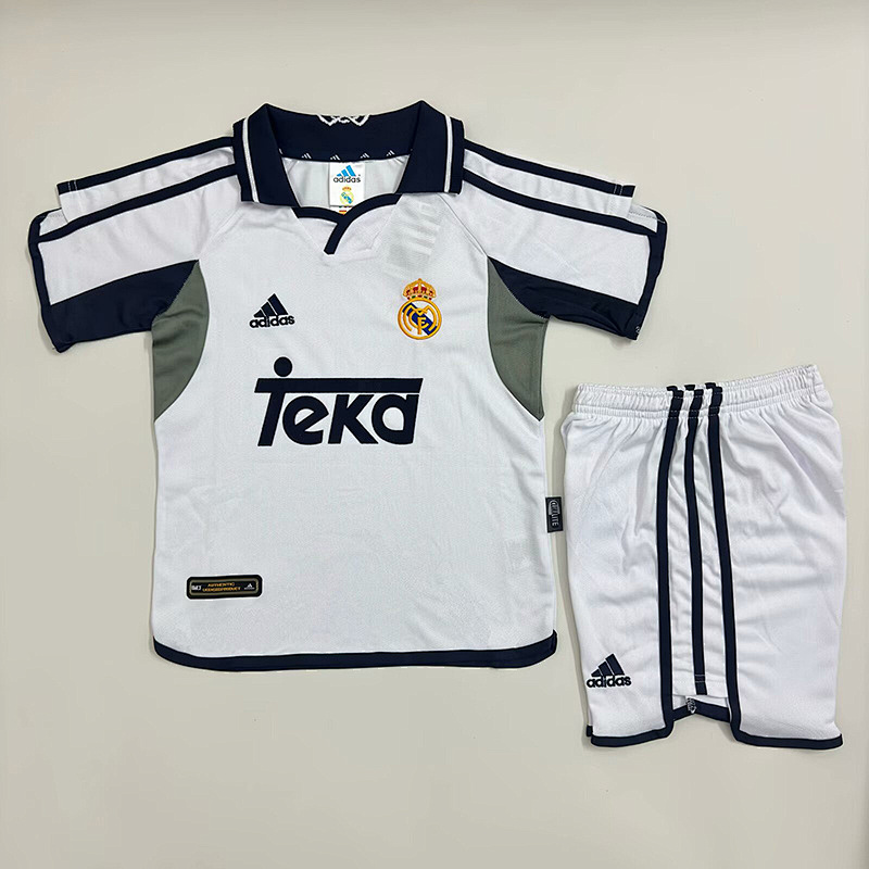 00-01 Real Madrid Maillot Domicile Retro Enfant