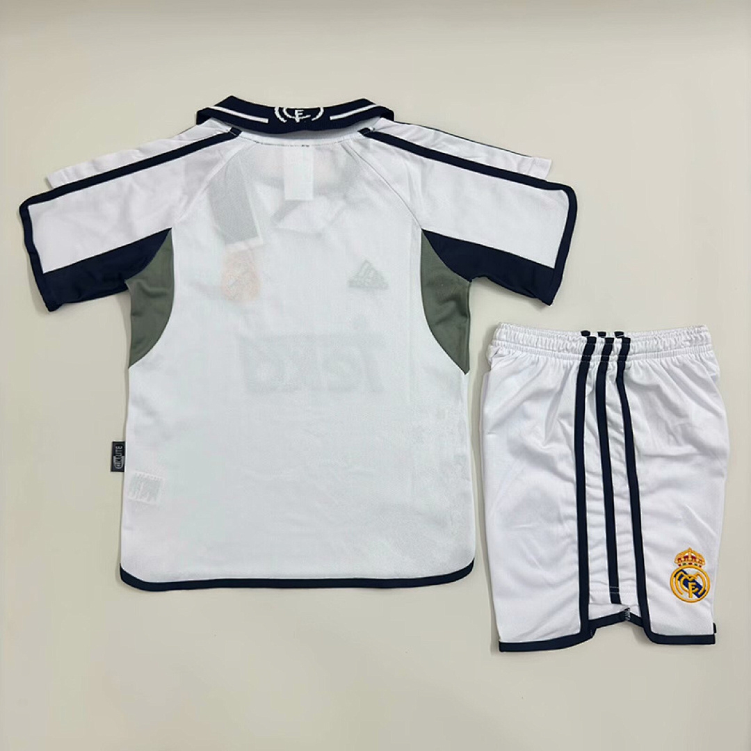 00-01 Real Madrid Maillot Domicile Retro Enfant – Image 2