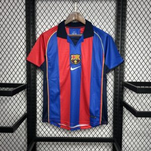 01-02 Barcelona Maillot Domicile Retro