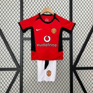 02-04 Manchester United Maillot Domicile Retro Enfant