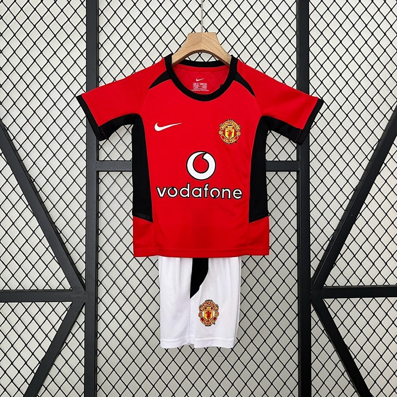 02-04 Manchester United Maillot Domicile Retro Enfant
