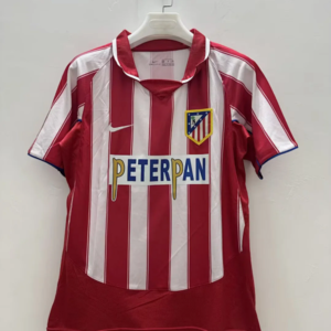 03-04 Atletico Madrid Maillot Domicile Retro