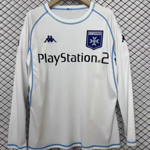 03-04 Auxerre Maillot Domicile Retro Manches Longues