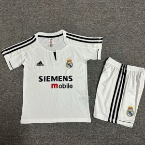03-04 Real Madrid Maillot Domicile Retro Enfant
