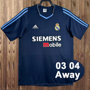 03-04 Real Madrid Maillot Exterieur Retro