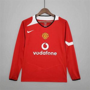 04-06 Manchester United Maillot Domicile Manches Longues