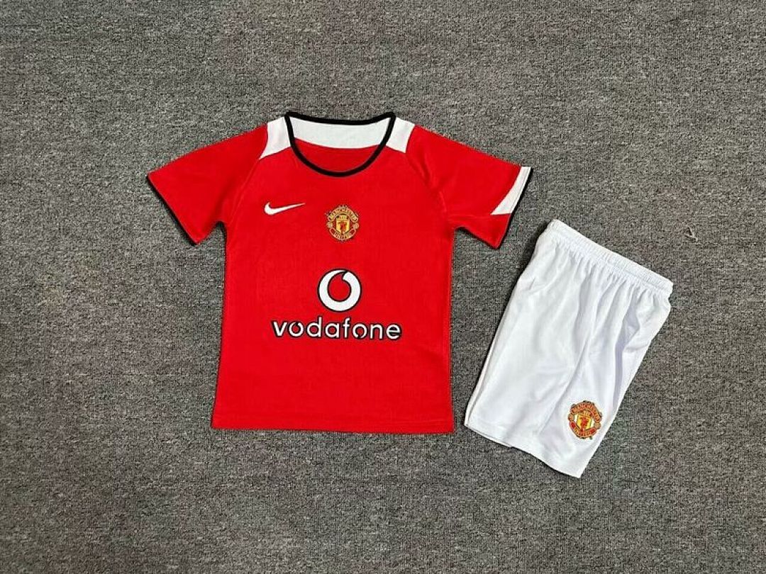 04-06 Manchester United Maillot Domicile Retro Enfant – Image 4