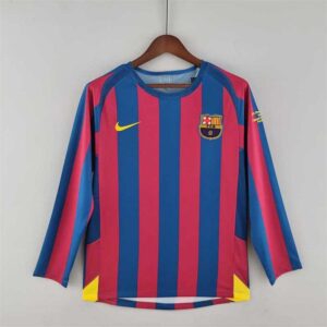 05-06 Barcelona Maillot Domicile Manches Longues