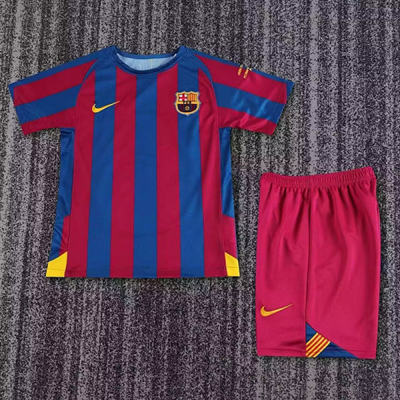 05-06 Barcelona Maillot Domicile Retro Enfant