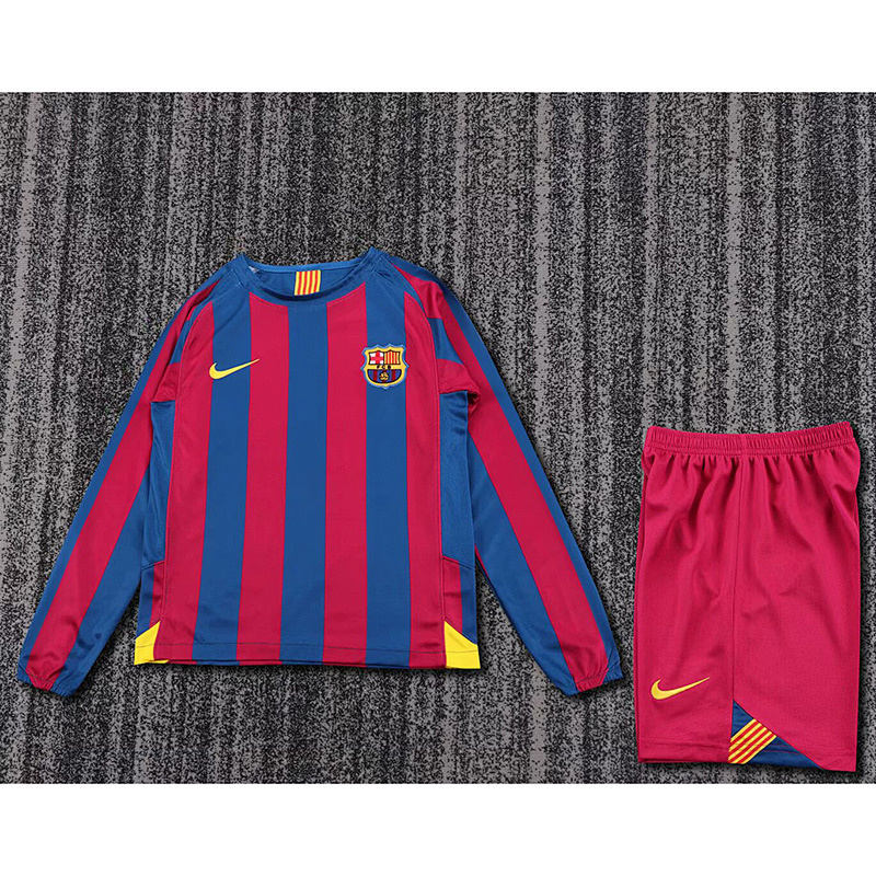 05-06 Barcelona Maillot Domicile Retro Enfant