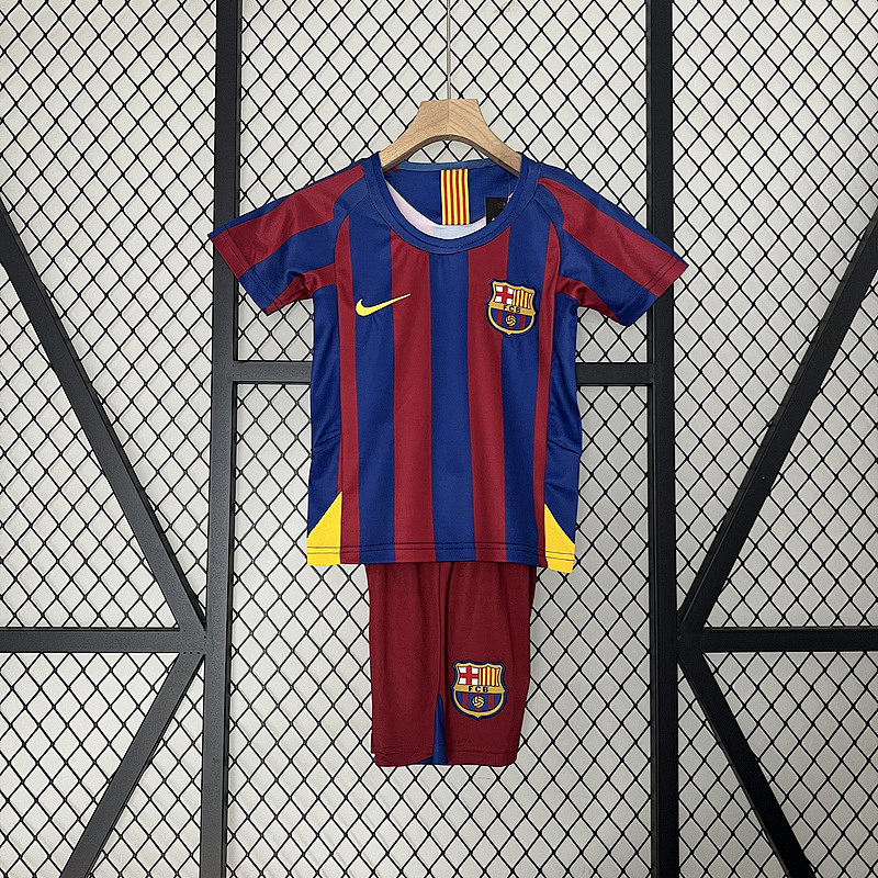05-06 Barcelona Maillot Domicile Retro Enfant