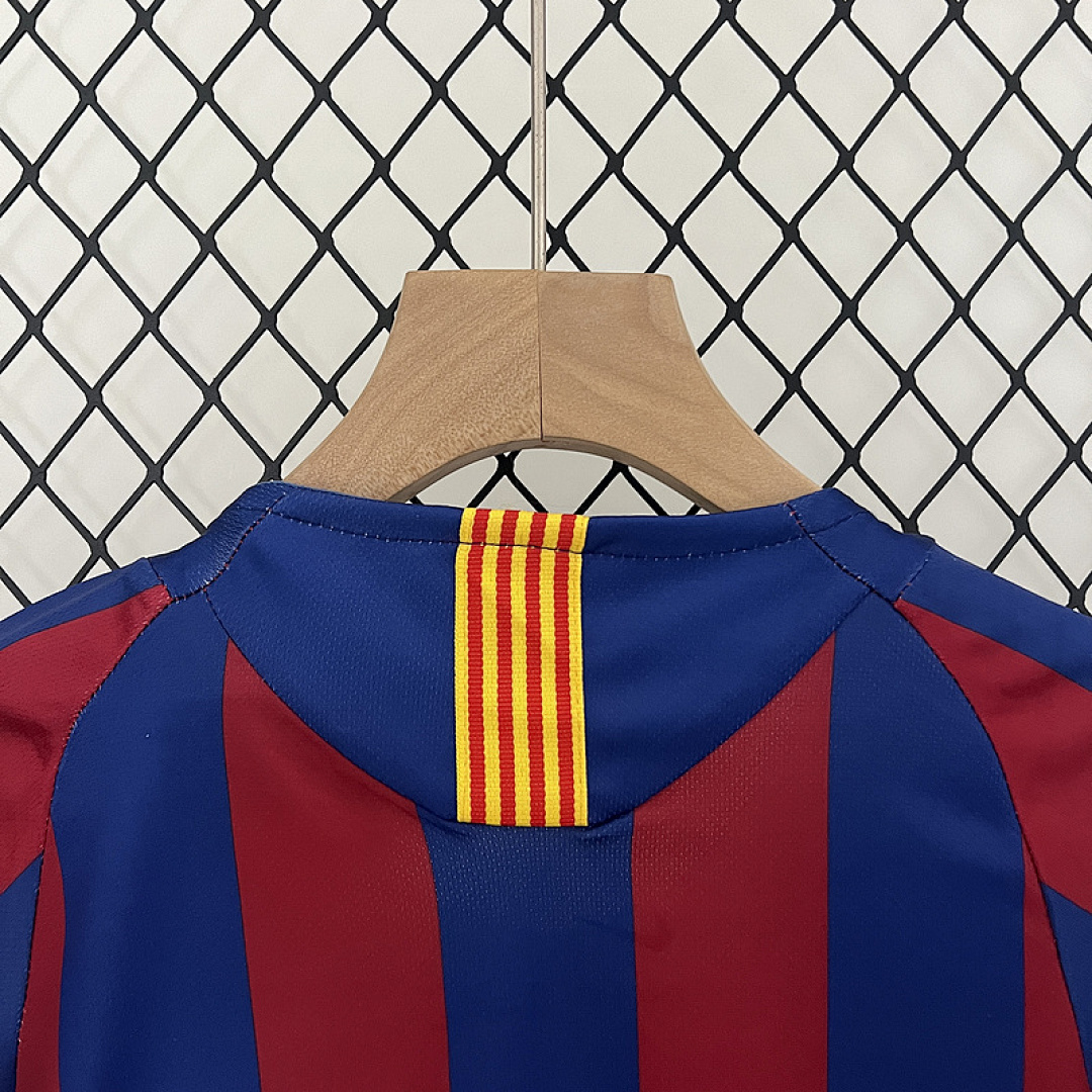 05-06 Barcelona Maillot Domicile Retro Enfant – Image 2