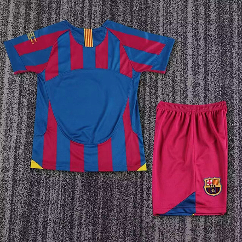 05-06 Barcelona Maillot Domicile Retro Enfant – Image 3