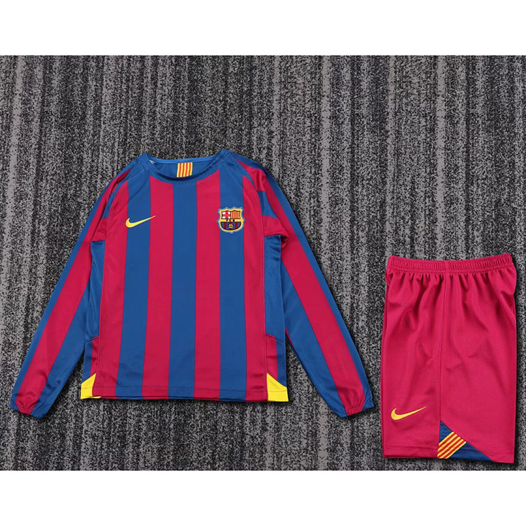 05-06 Barcelona Maillot Domicile Retro Enfant – Image 4