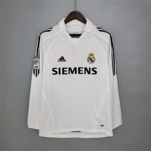 05-06 Real Madrid Maillot Domicile Manches Longues