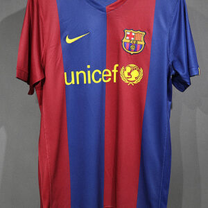 06-07 Barcelona Maillot Domicile Retro Version Joueur