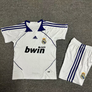 07-08 Real Madrid Maillot Domicile Retro Enfant