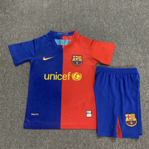08-09 Barcelona Maillot Domicile Retro Enfant