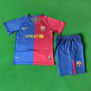08-09 Barcelona Maillot Domicile Retro Enfant