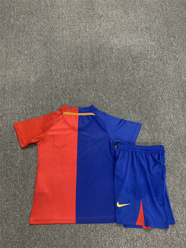 08-09 Barcelona Maillot Domicile Retro Enfant – Image 4