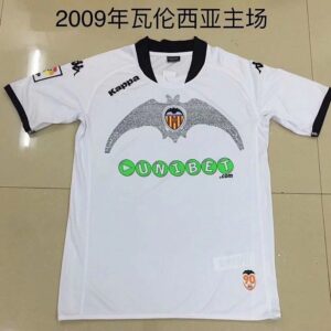 09-10 Valencia Maillot Domicile Retro