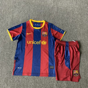 10-11 Barcelona Maillot Domicile Retro Enfant