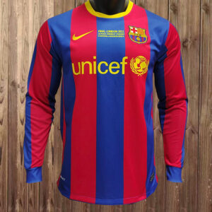 10-11 Barcelona Maillot Domicile Retro Manches Longues