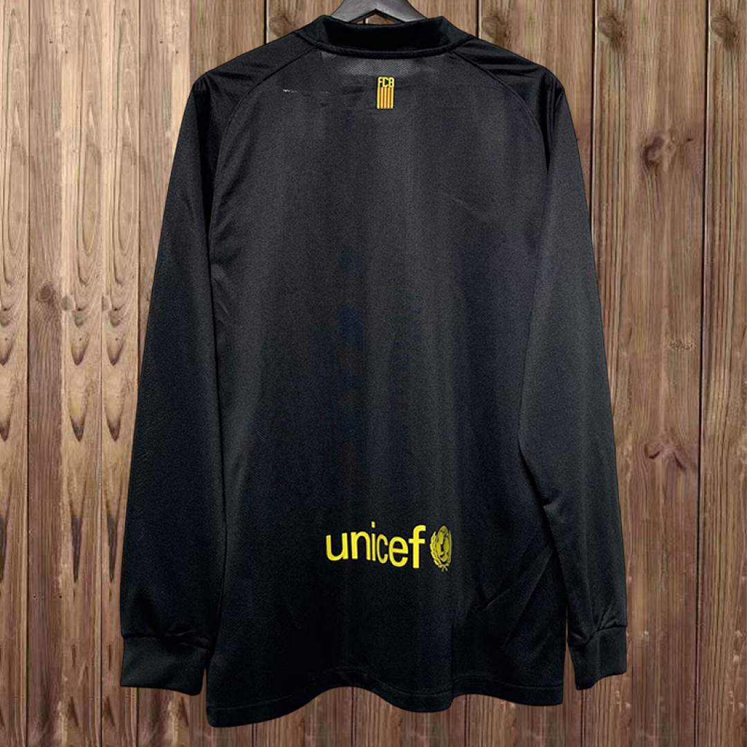 11-12 Barcelona Maillot Exterieur Retro Manches Longues – Image 2