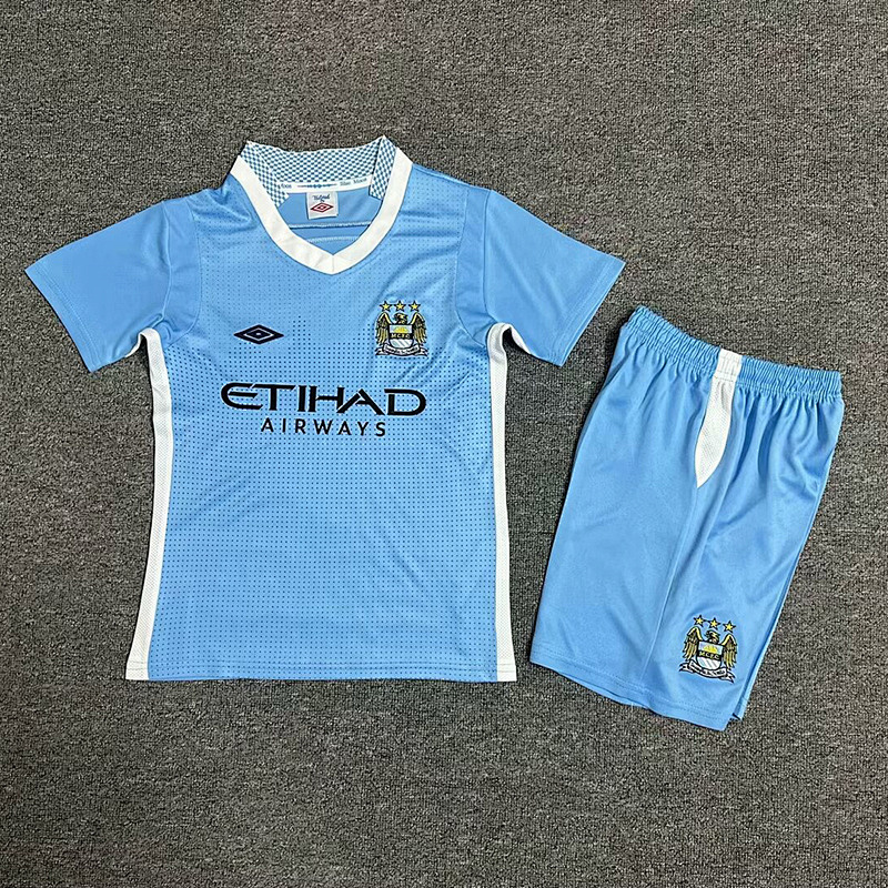 11-12 Manchester City Maillot Domicile Retro Enfant