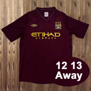 12-13 Manchester City Maillot Exterieur Retro